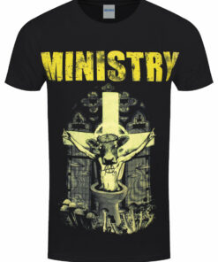 Ministry Holy Cow Block Letters Mens Black T Shirt 1