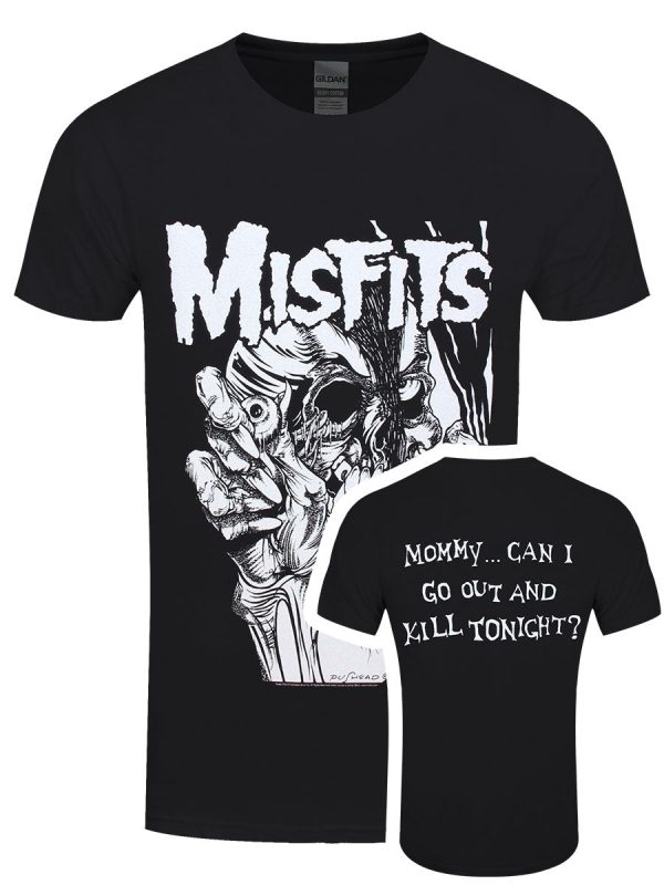 Misfits Can I Go Out And Kill Tonight Men’s Black T-Shirt