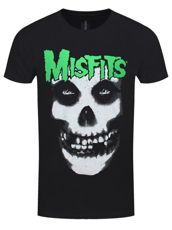 Misfits Glow Jurek Skull Men’s Black T-Shirt