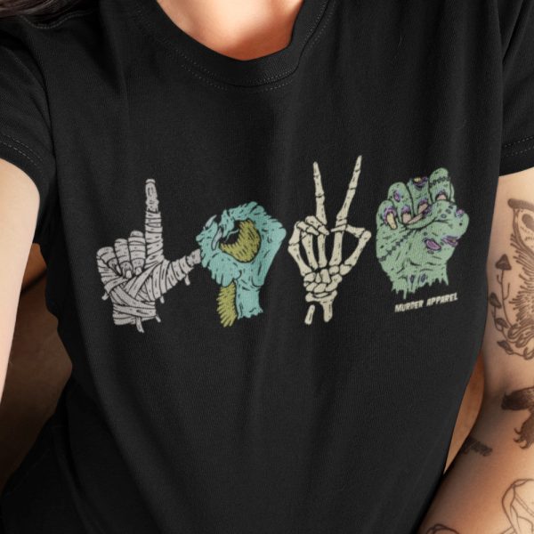 Monster Love Sign Language T-shirt