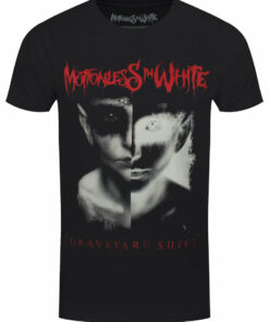 Motionless In White Split Screen Mens Black T Shirt 1