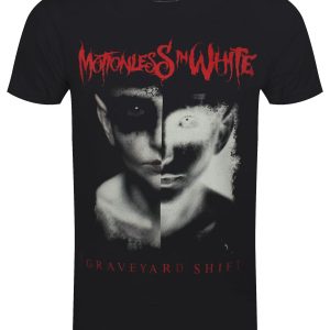 Motionless In White Split Screen Mens Black T Shirt 1