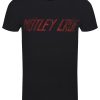 Motley Crue Distressed Logo Men’s Black T-Shirt
