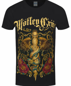 Motley Crue Exquisite Dagger Mens Black T Shirt 1