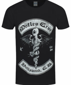 Motley Crue Feelgood Hollywood Revision Mens Black T Shirt 1