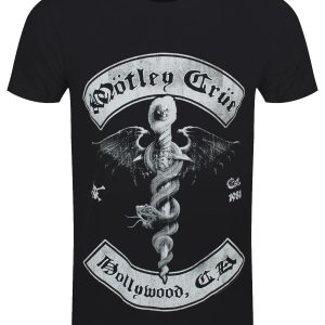 Motley Crue Feelgood Hollywood Revision Mens Black T Shirt 1