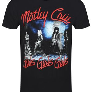 Motley Crue Smokey Street Men’s Black T-Shirt