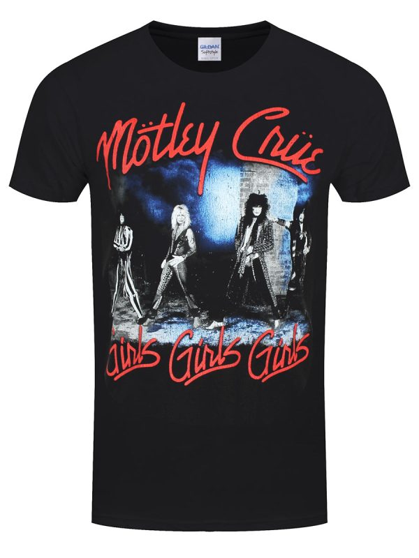 Motley Crue Smokey Street Men’s Black T-Shirt