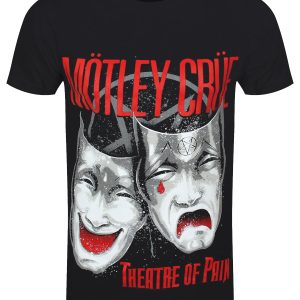 Motley Crue Theatre Of Pain Cry Men’s Black T-Shirt