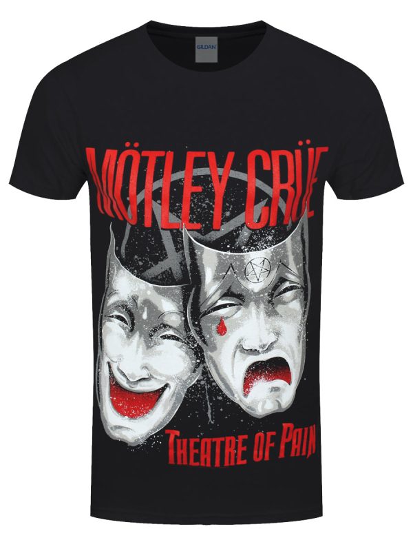 Motley Crue Theatre Of Pain Cry Men’s Black T-Shirt