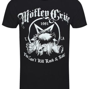 Motley Crue You Can’t Kill Rock & Roll Men’s Black T-Shirt