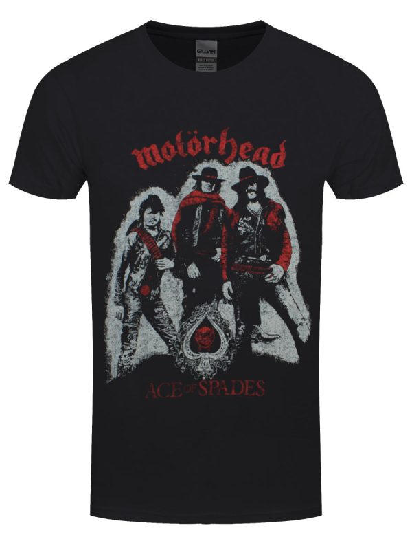 Motorhead Ace Of Spades Cowboys Men’s Black T-Shirt