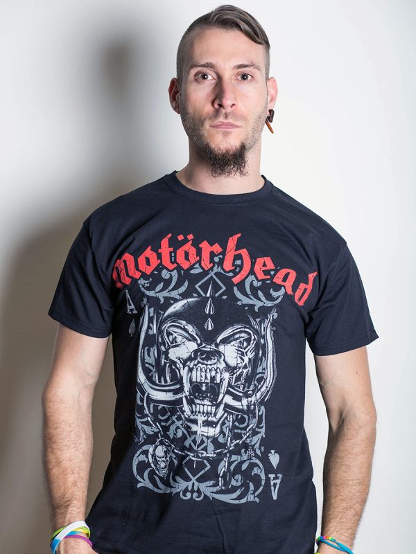 Motorhead Playing Card Men’s Black T-Shirt