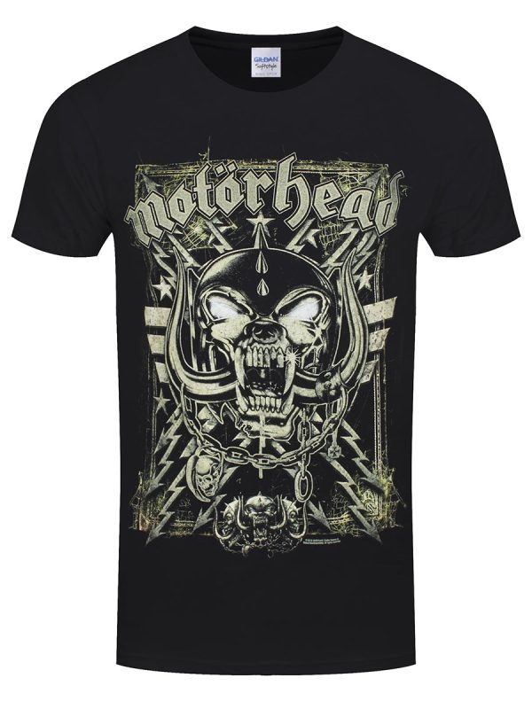 Motorhead Spiderwebbed Warpig Men’s Black T-Shirt