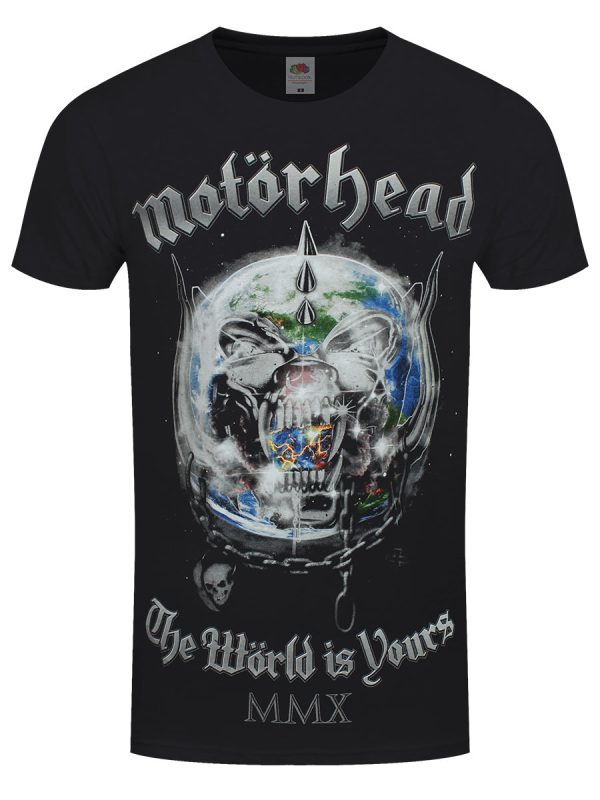 Motorhead The World Is Yours Men’s Black T-Shirt