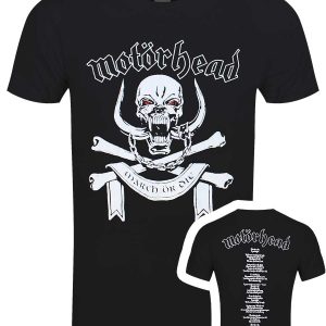 Motorhead March Or Die Lyrics Men’s Black T-Shirt