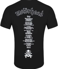 Motorhead March Or Die Lyrics Men's Black T-Shirt 1 Motrhead March Or Die Lyrics Mens Black T Shirt 2