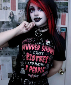Murder Shows Comfy Clothes and 3 People T Shirt 1