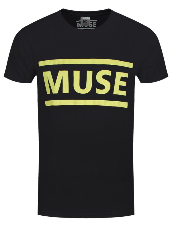 Muse Yellow Logo Men’s Black T-Shirt