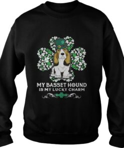 My basset hound is my lucky charm shirt 3