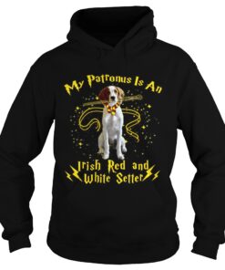 My patronus is an Irish red and white setter shirt 2