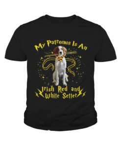 My patronus is an Irish red and white setter shirt 4