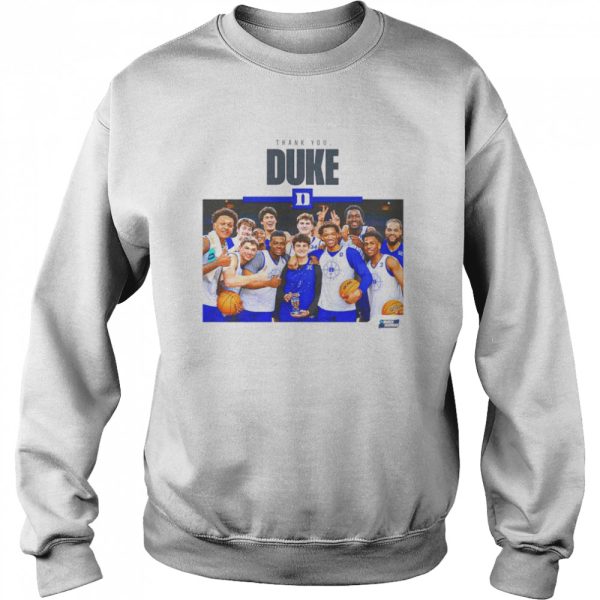 NCAA March Madness thank you Duke poster shirt