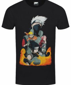 Naruto Group Mens Black T Shirt 1