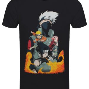 Naruto Group Mens Black T Shirt 1