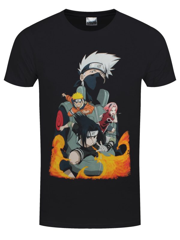 Naruto Group Men’s Black T-Shirt