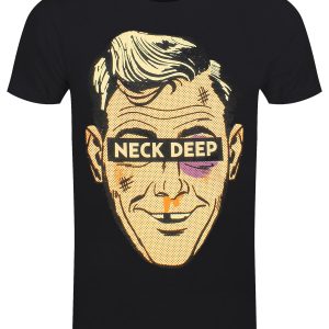 Neck Deep Ned Men’s Black T-Shirt