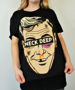 Neck Deep Ned Mens Black T Shirt 3