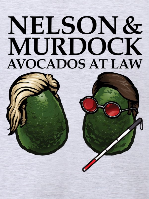 Nelson & Murdock Avocados At Law Men’s Grey T-Shirt