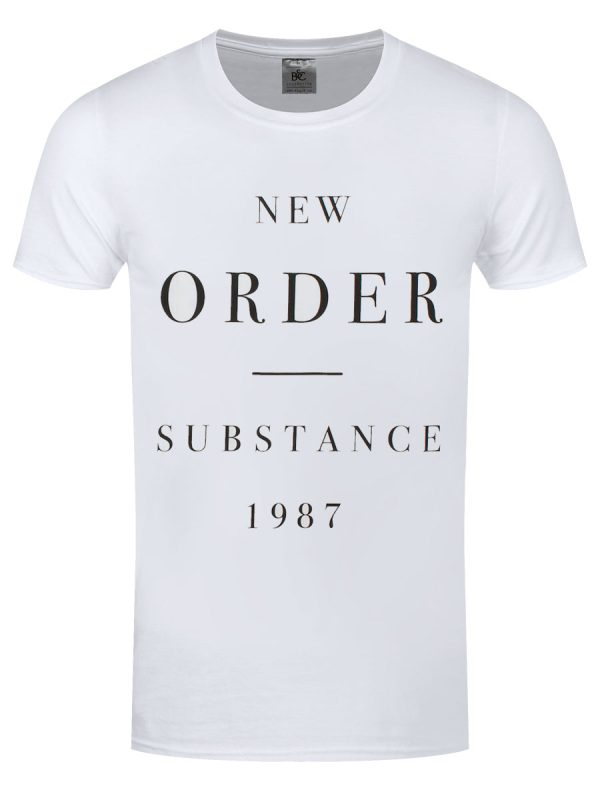 New Order Substance Men’s White T-Shirt