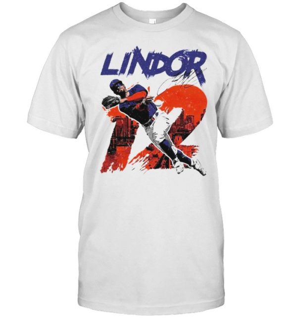 New York Baseball Francisco Lindor #12 throw the ball shirt