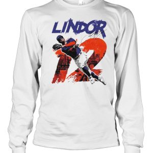 New York Baseball Francisco Lindor 12 throw the ball shirt 3