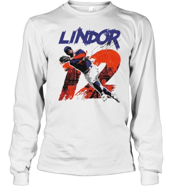 New York Baseball Francisco Lindor #12 throw the ball shirt