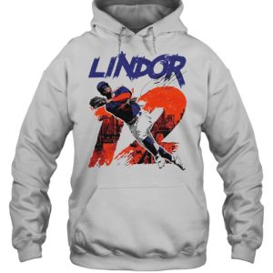 New York Baseball Francisco Lindor 12 throw the ball shirt 5