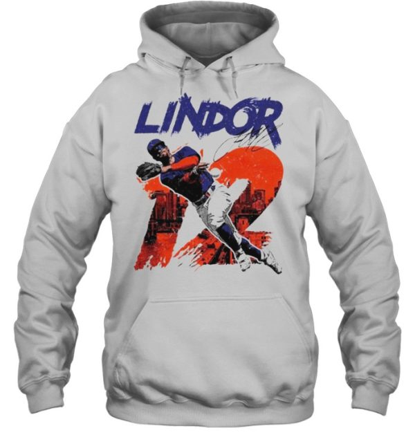 New York Baseball Francisco Lindor #12 throw the ball shirt