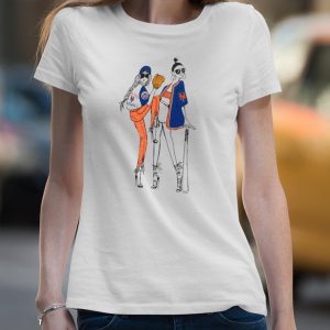 New York Mets G III 4Her by Carl Banks White Baseball Girls Fitted T Shirt 4