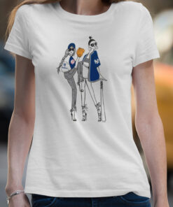 New York Yankees G III 4Her by Carl Banks White Baseball Girls Fitted T Shirt 4