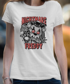 Nightmare Freddy Glow In The Dark Five Nights At Freddy’s T-shirt 3 Nightmare Freddy Glow In The Dark Five Nights At Freddy's T shirt 4