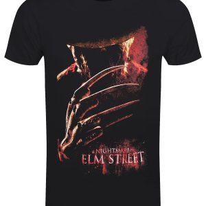 Nightmare On Elm St. Poster Men’s Black T-Shirt