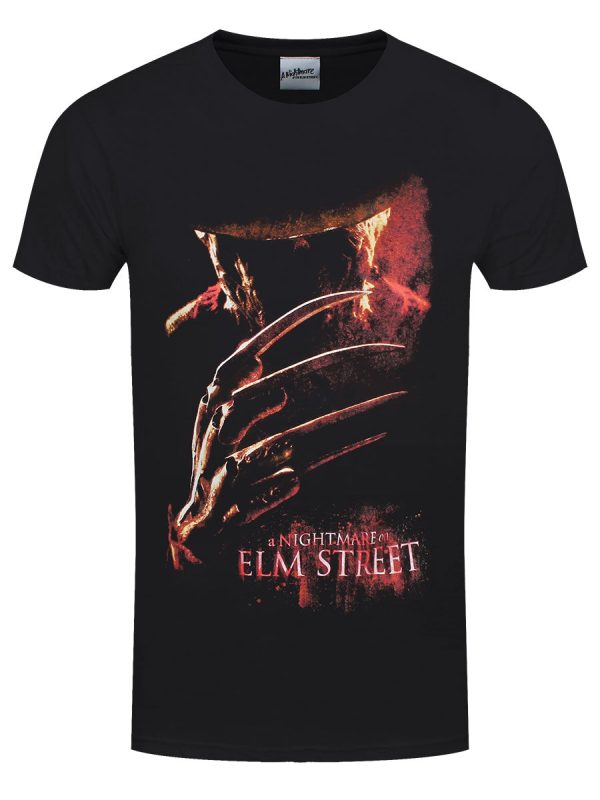 Nightmare On Elm St. Poster Men’s Black T-Shirt