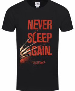 Nightmare On Elm Street Never Sleep Again Mens Black T Shirt 1