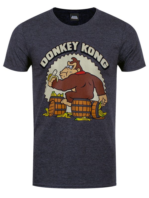 Nintendo Donkey Kong Bananas Men’s Heather Grey T-Shirt