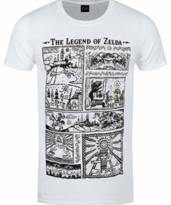 Nintendo Legend Of Zelda Drawings Mens White T Shirt 1