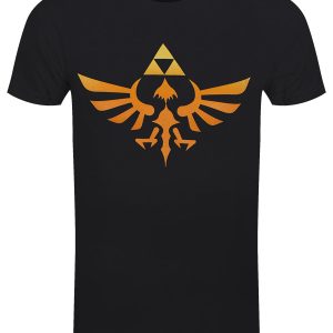 Nintendo Legend Of Zelda Hyrule Kingdom Logo Men’s Black T-Shirt