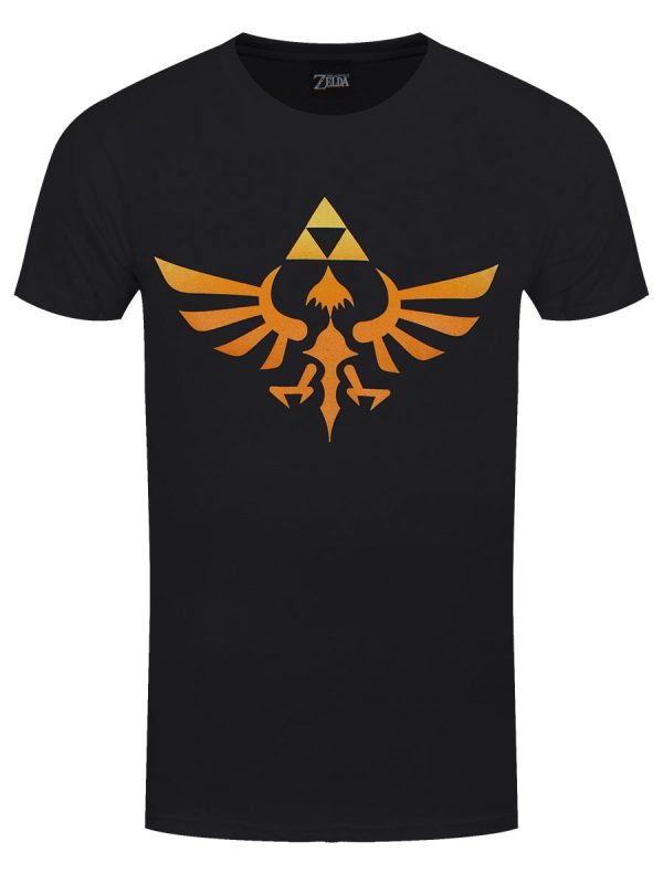 Nintendo Legend Of Zelda Hyrule Kingdom Logo Men’s Black T-Shirt