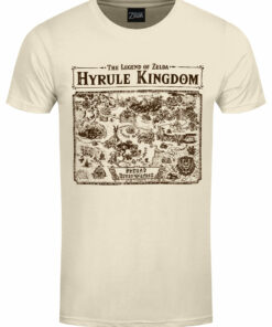 Nintendo Legend Of Zelda Map of Hyrule Mens Cream T Shirt 1